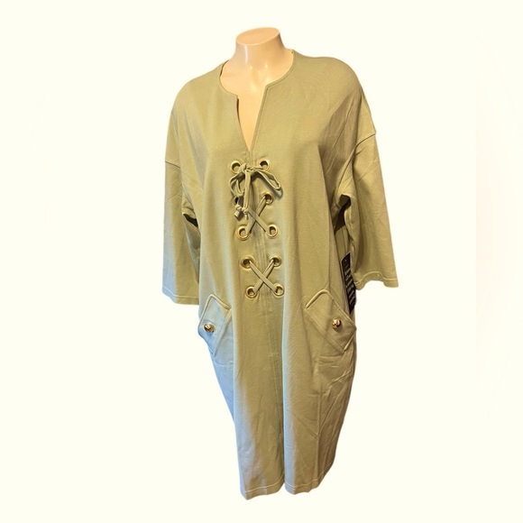 Tuckernuck Sage Lace-Up Tunic Size large